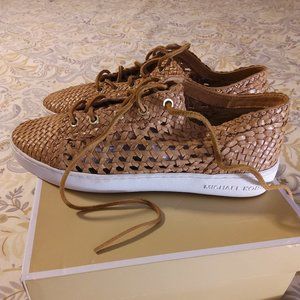 Michael Kors Leather Woven Sneakers